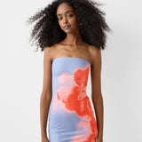 Lotus - Bandeau Flower Midi Dress