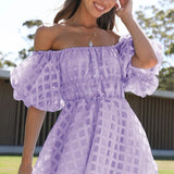 Evie - Puff Sleeve Mini Dress