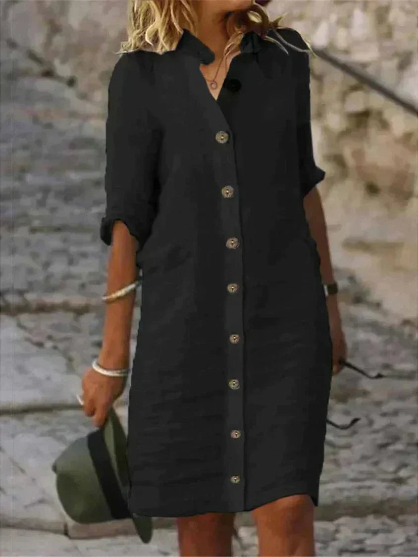Loes -Classic Summer Midi Dress