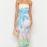 Arizona - Floral Mesh Maxi Dress