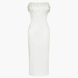 Zahra - Stunning Satin Midi Dress