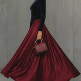 Cara | Velvet & Satin Gown