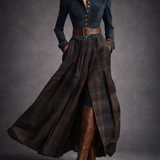 Fouziha | Elegant belt dress