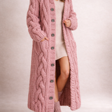 Karin - Elegant Cozy Coat with Tummy Coverage
