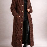 Karin - Elegant Cozy Coat with Tummy Coverage