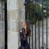 Mabel | Long Sleeved Lace Mini Dress