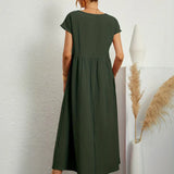 Gabrielle | Flowing Midi Dress with Timeless Elegance