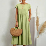 Gabrielle | Flowing Midi Dress with Timeless Elegance