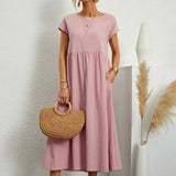 Gabrielle | Flowing Midi Dress with Timeless Elegance