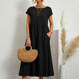 Gabrielle | Flowing Midi Dress with Timeless Elegance