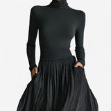 Raquel - high-waisted maxi dress