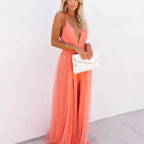 Willow - Coral Light Maxi Dress