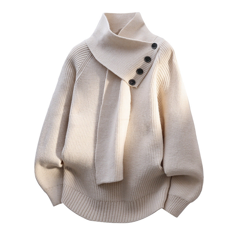 Arielle - Cozy Scarf-Neck Sweater